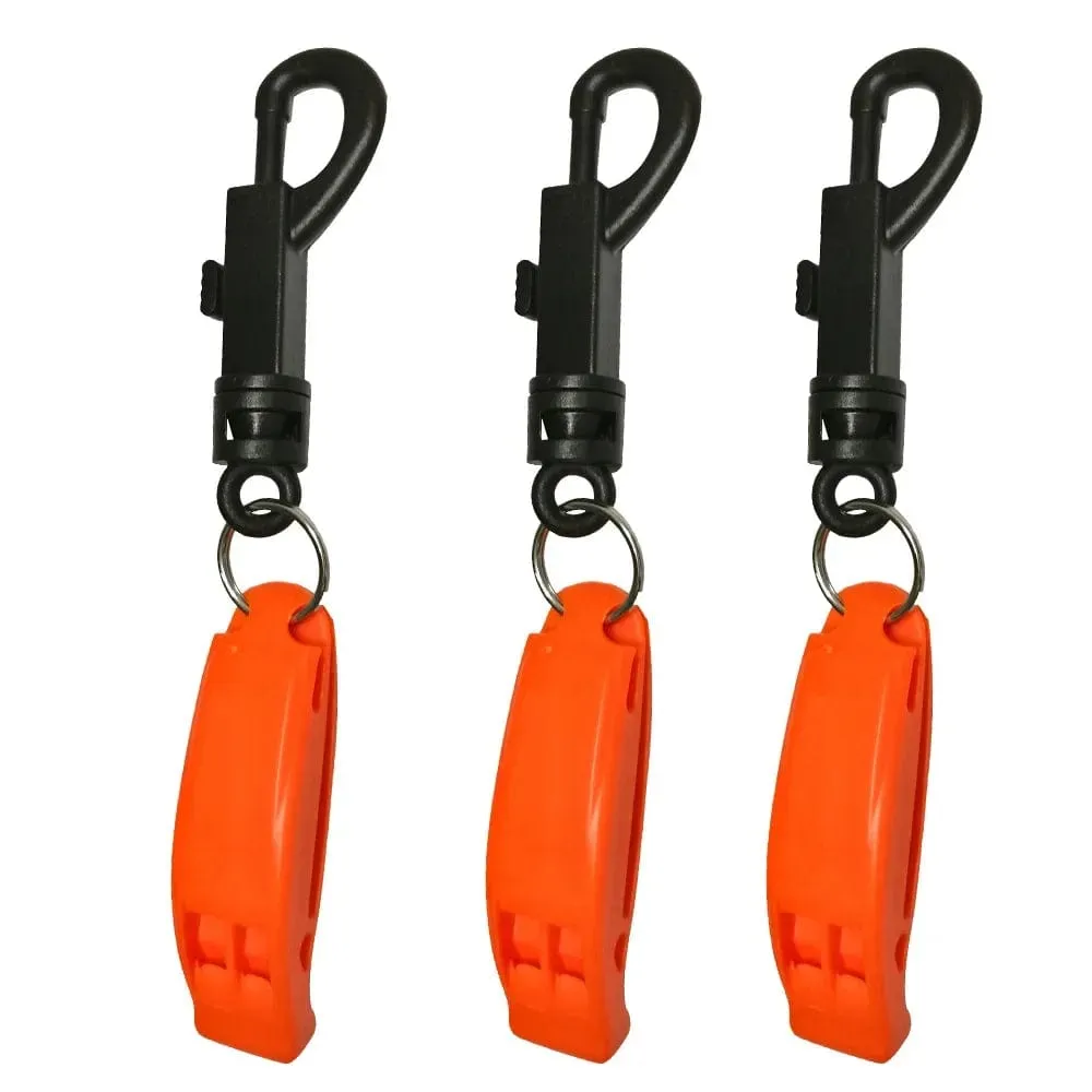 Safety Survival Whistle with Nylon Bolt Snap