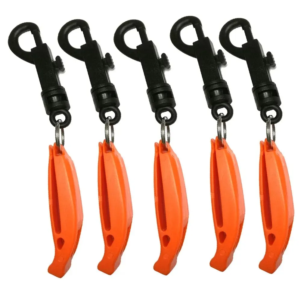 Safety Survival Whistle with Nylon Bolt Snap