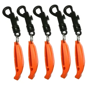 Safety Survival Whistle with Nylon Bolt Snap