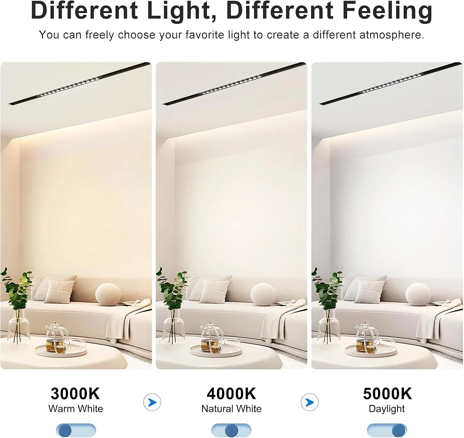 SCON XTB106-24SD 24V Magnetic LED Lamp Head for Recessed/Ceiling/Pendant Track Lighting System, Linear Spotlight Ceiling Wall Light (15W/4000K-Natural White/30°/Ra85/Support Dimming)