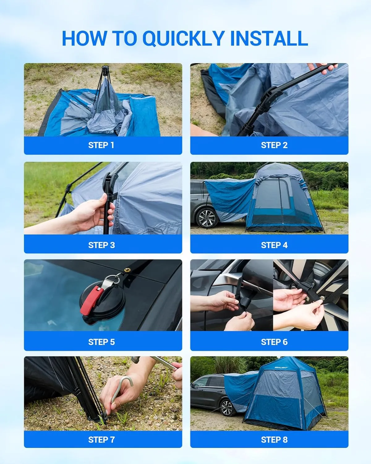 SEALIGHT Truck-Bed-Tents 5240WDE113XUS