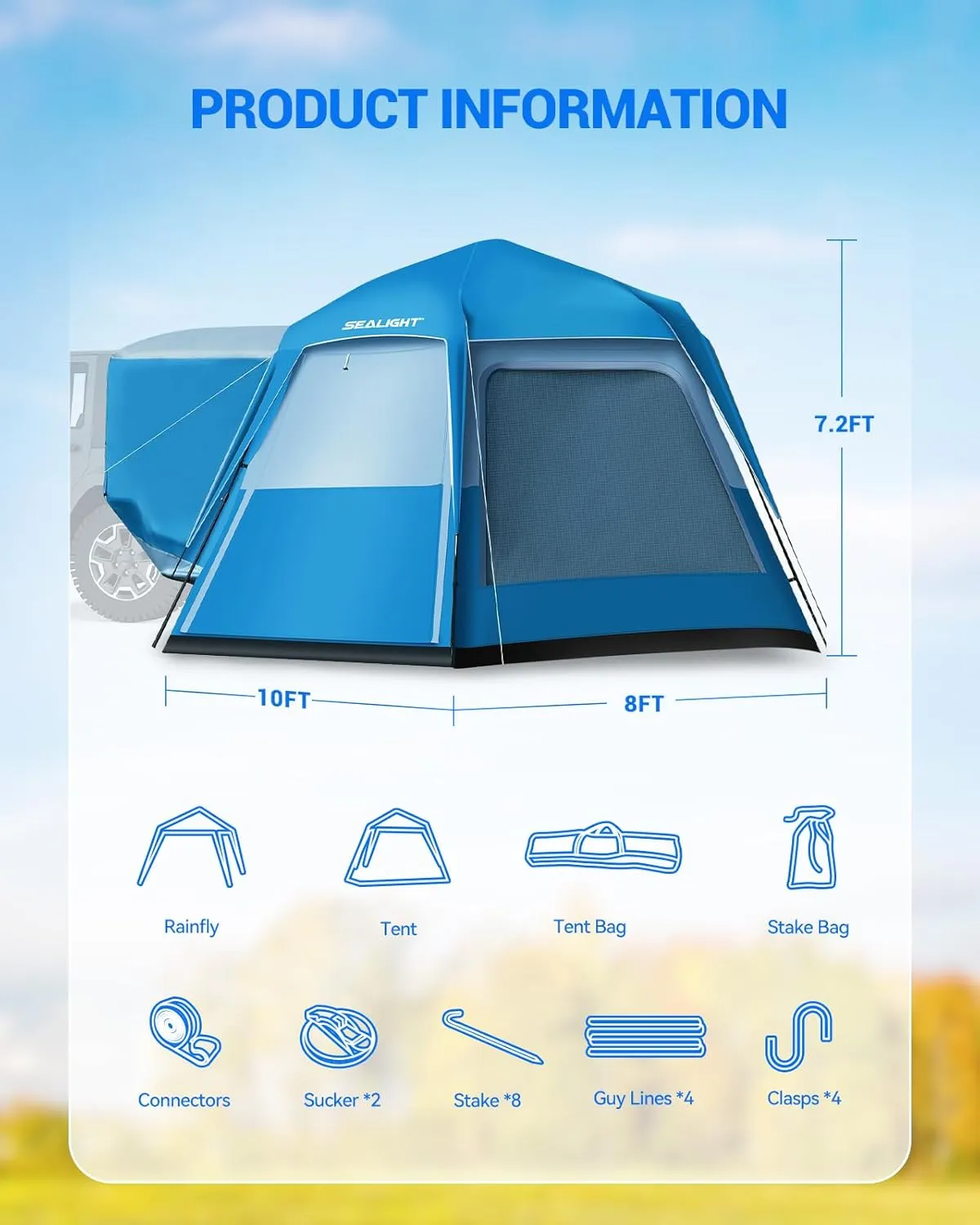 SEALIGHT Truck-Bed-Tents 5240WDE113XUS
