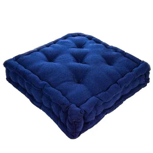 SEAT PAD CUSHION FRENCH NAVY COTTON