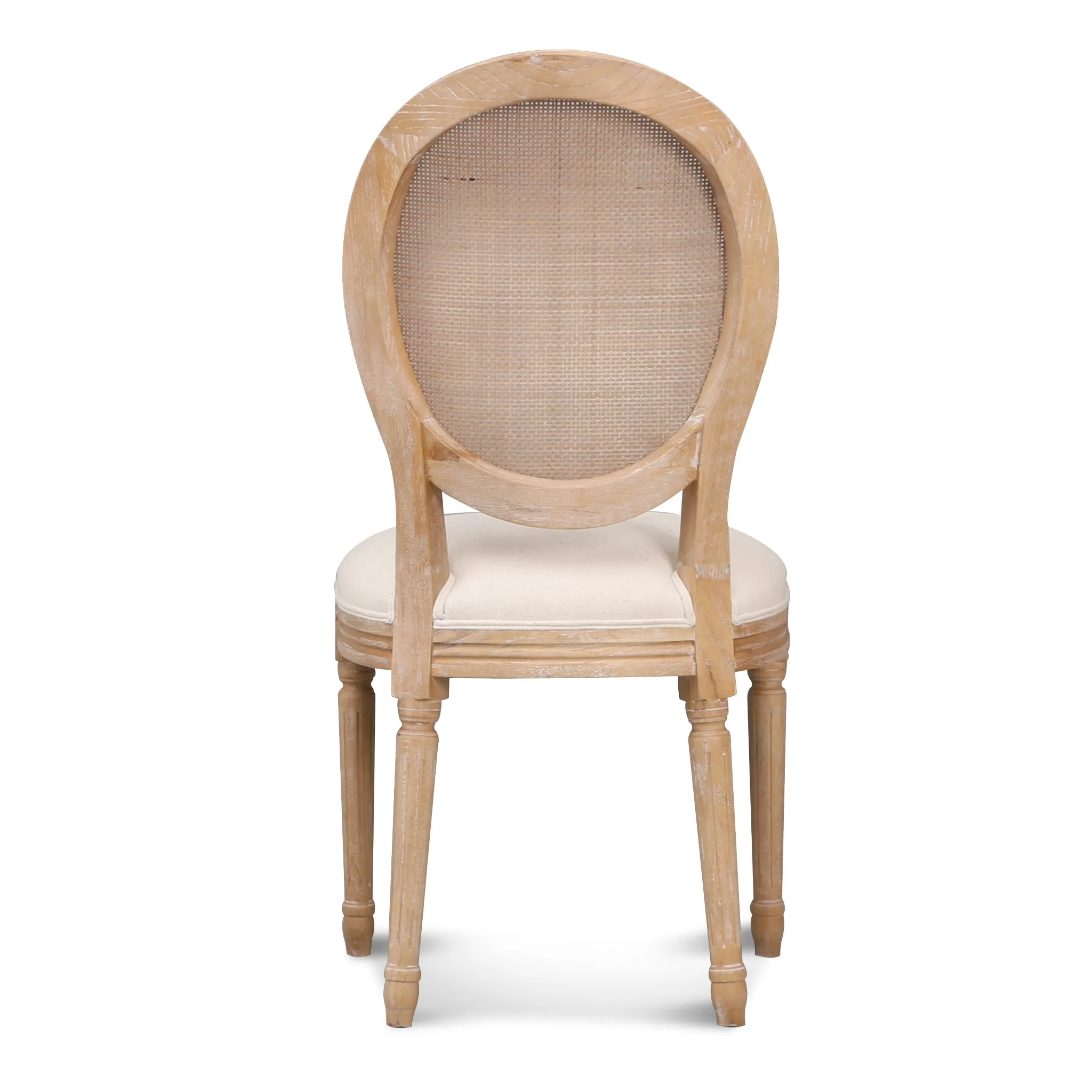 Set of 2 - Lenora ELM Dining Chair - Dawn Beige