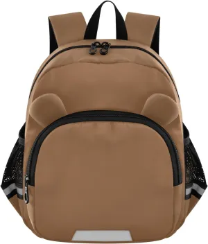 Sinestour Husk Brown Toddler Backpack for School Kids Backpacks for Boys Girls 3-6 Kindergarten Elementary Preschool Backpack Bookbag