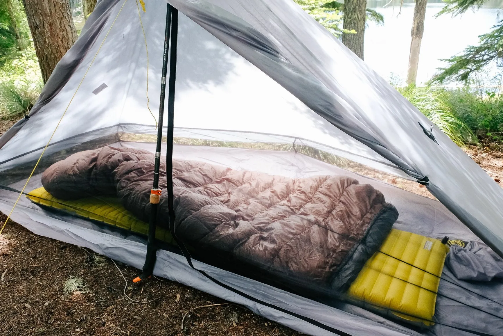 Six Moon Designs Lunar Solo 1 Person Ultralight Tent Gray  New