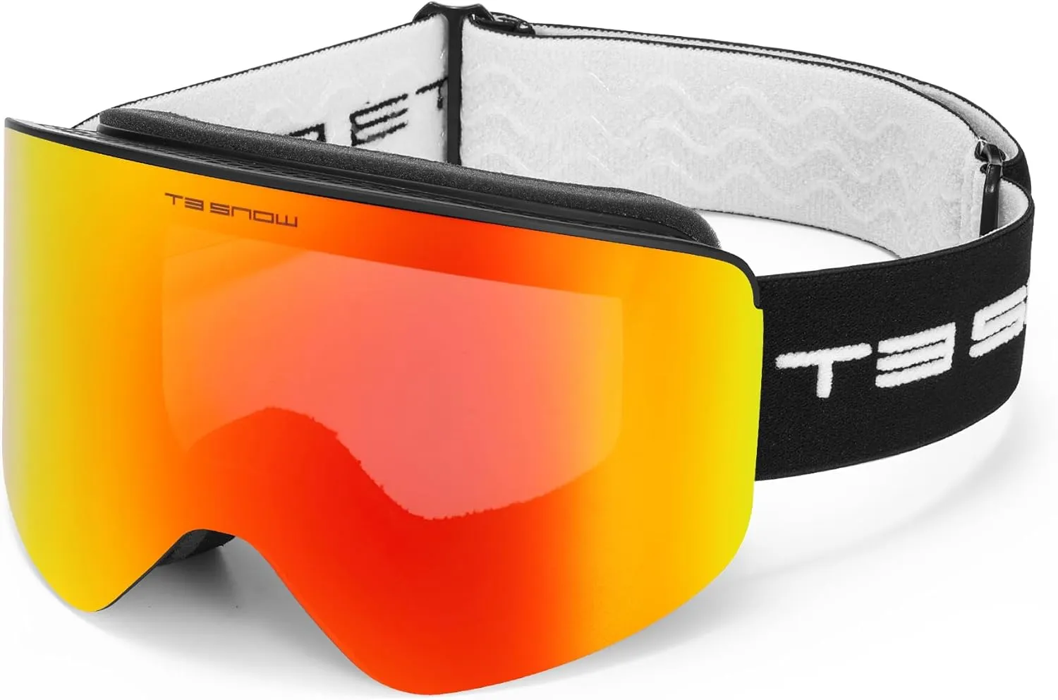 Ski Goggles, Universal Fit, Magnetic Interchangeable Lens, Anti-Fog, UV Protection