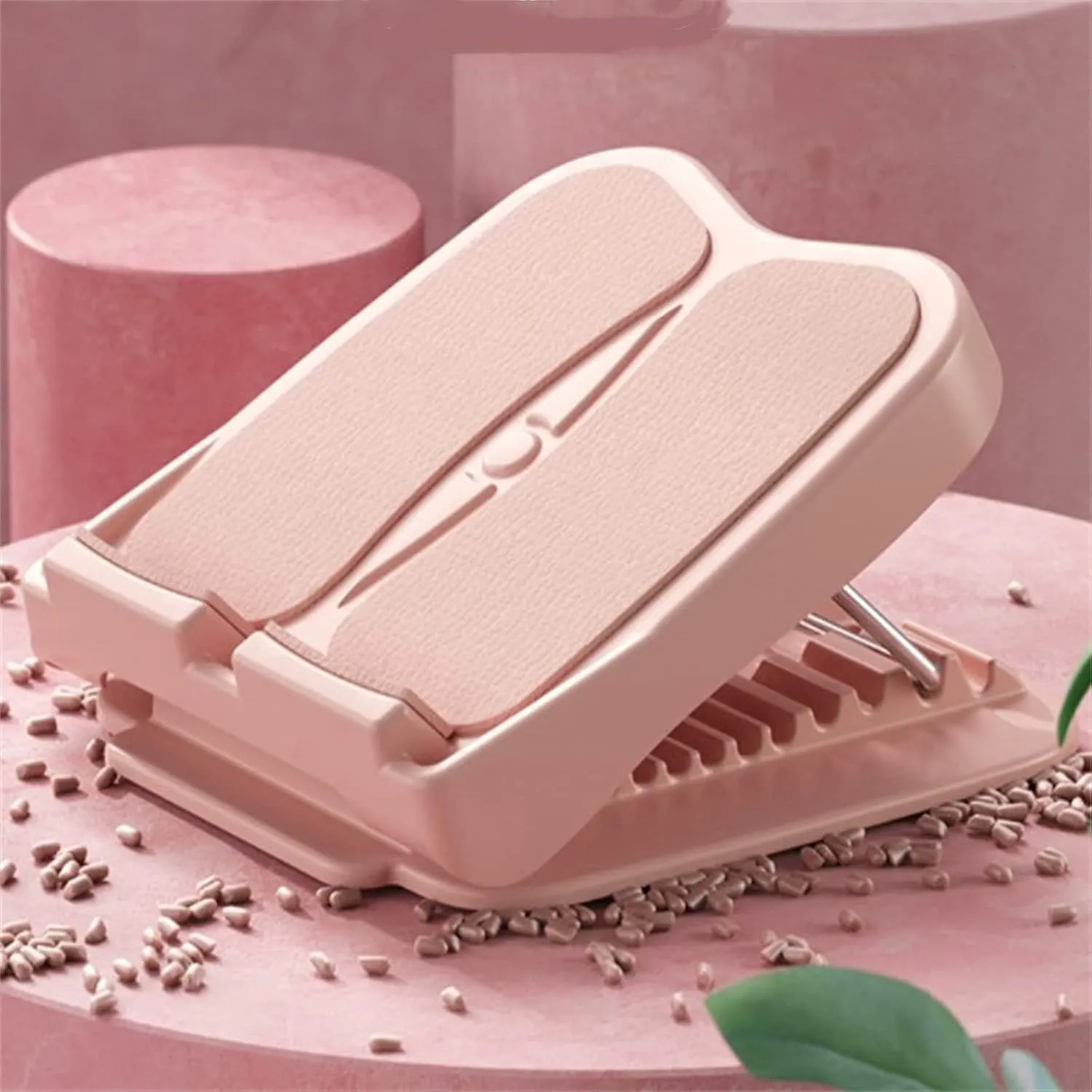 Slant Board Stovepipe Stretch Plate Oblique Pedal Calf Stretcher Home Standing Fitness Foldable Leg Stretch Assist Easy to Carry (Color : Pink, Size : 30x27cm) (Pink 30x27cm)