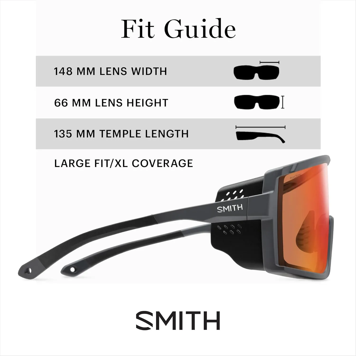 SMITH Pursuit Sunglasses with ChormaPop Shield Lens – Performance Sports Sunglasses – Removable Side Shields – Men & Women