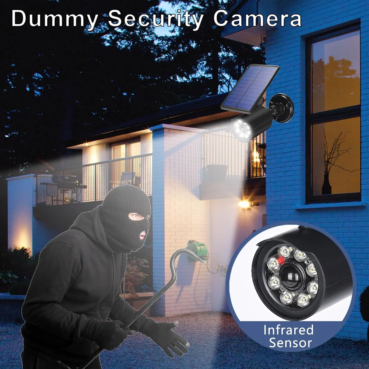 Solar Lights Outdoor Motion Sensor Flood Lights 2000LM IP67 Waterproof Security Spot Lights for Yard Garden Patio 2 Pack
