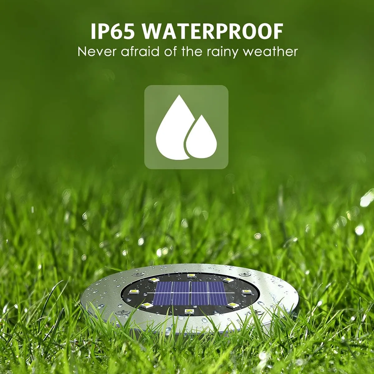 Solar Lights Outdoor,12 Pack Solar Lights Outdoor Waterproof,Garden Ground Light Landscape Lighting for Outside Patio Pathway Yard Lawn Driveway Deck Step Walkway(White Light)