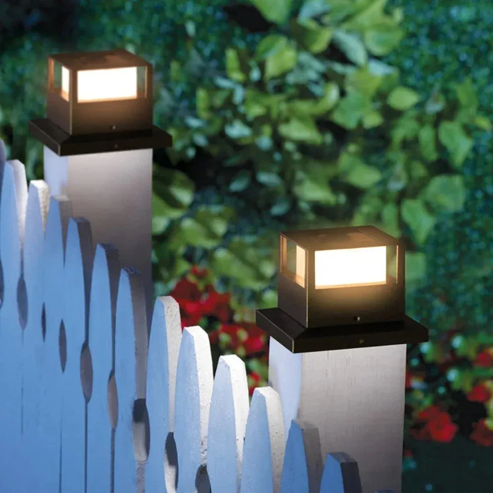 Solar Pillar Light – Waterproof Post Caps Lamp for Garden, Fence, and Outdoor Decor