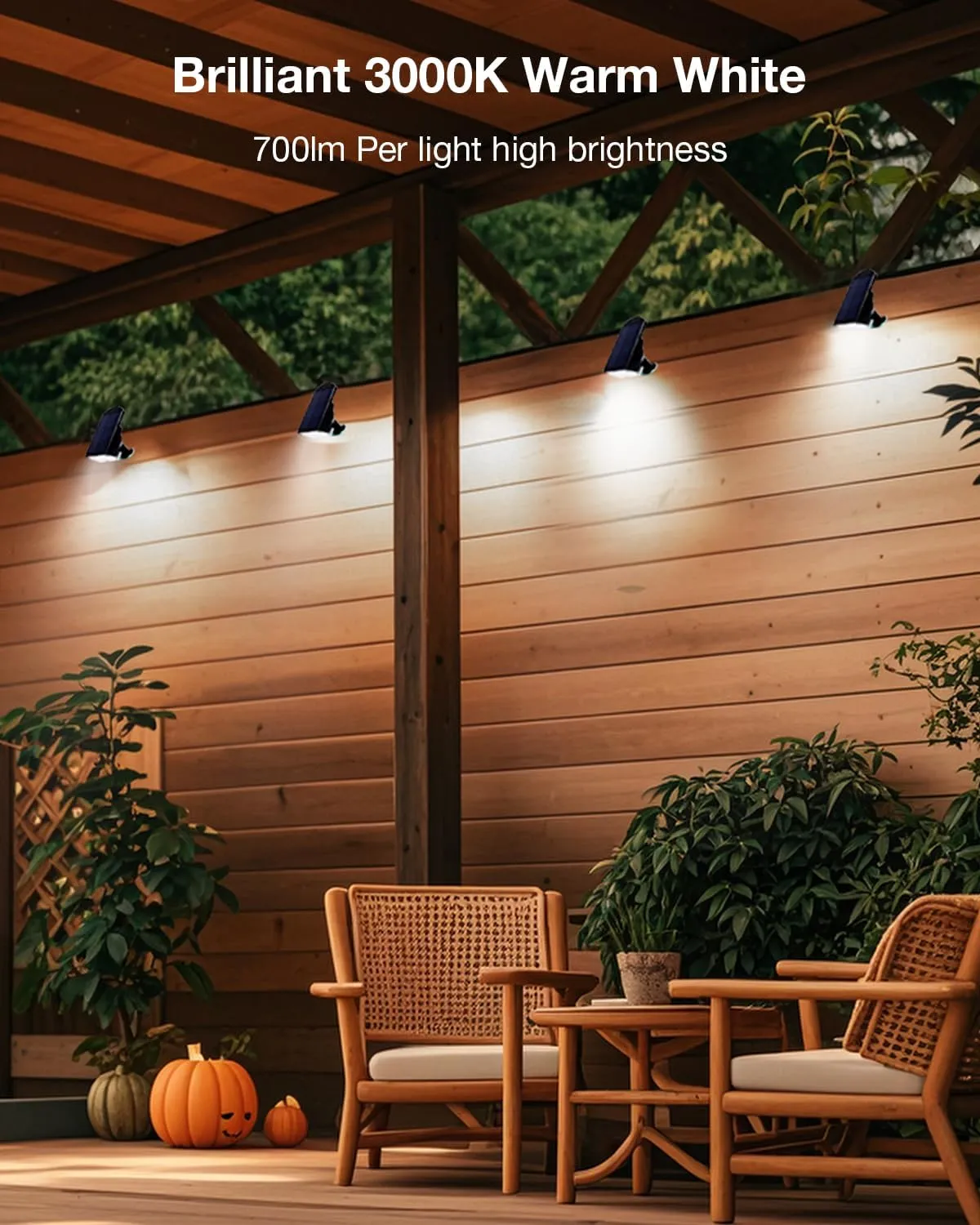 Solar Power Spotlight Outdoor Waterproof Landscape LED Accent Lighting for Yard, Tree, Plants, Walls, Path, Garden, Statues, Adjustable Brightness,Dusk to Dawn Long Lasting 4 Pack Cool White
