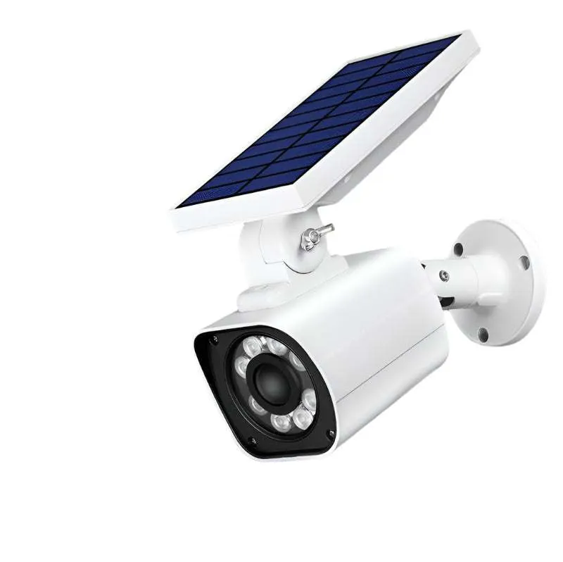 Solar-Powered IP67 Outdoor Simulation Camera Searchlight