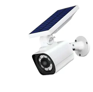 Solar-Powered IP67 Outdoor Simulation Camera Searchlight
