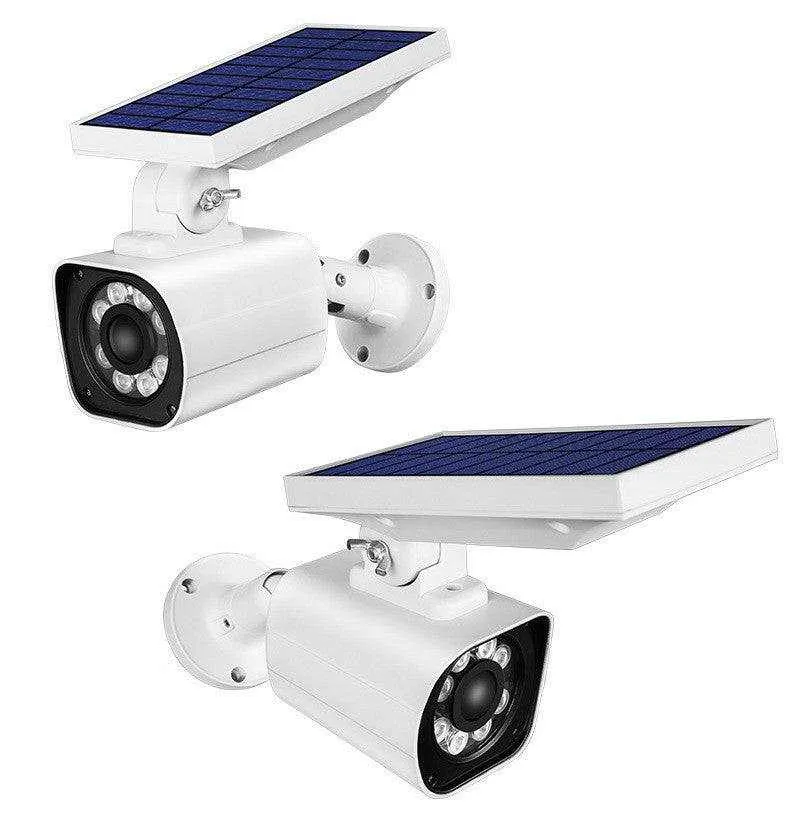 Solar-Powered IP67 Outdoor Simulation Camera Searchlight