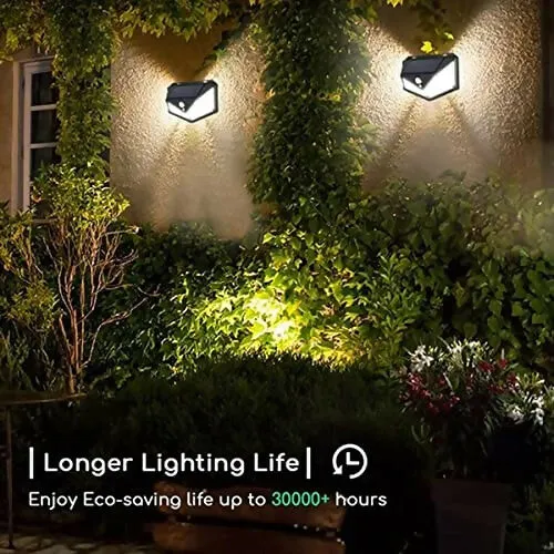 Solar Powered Motion Sensor Outdoor Light (100 LEDs & 270° Wide Angle)