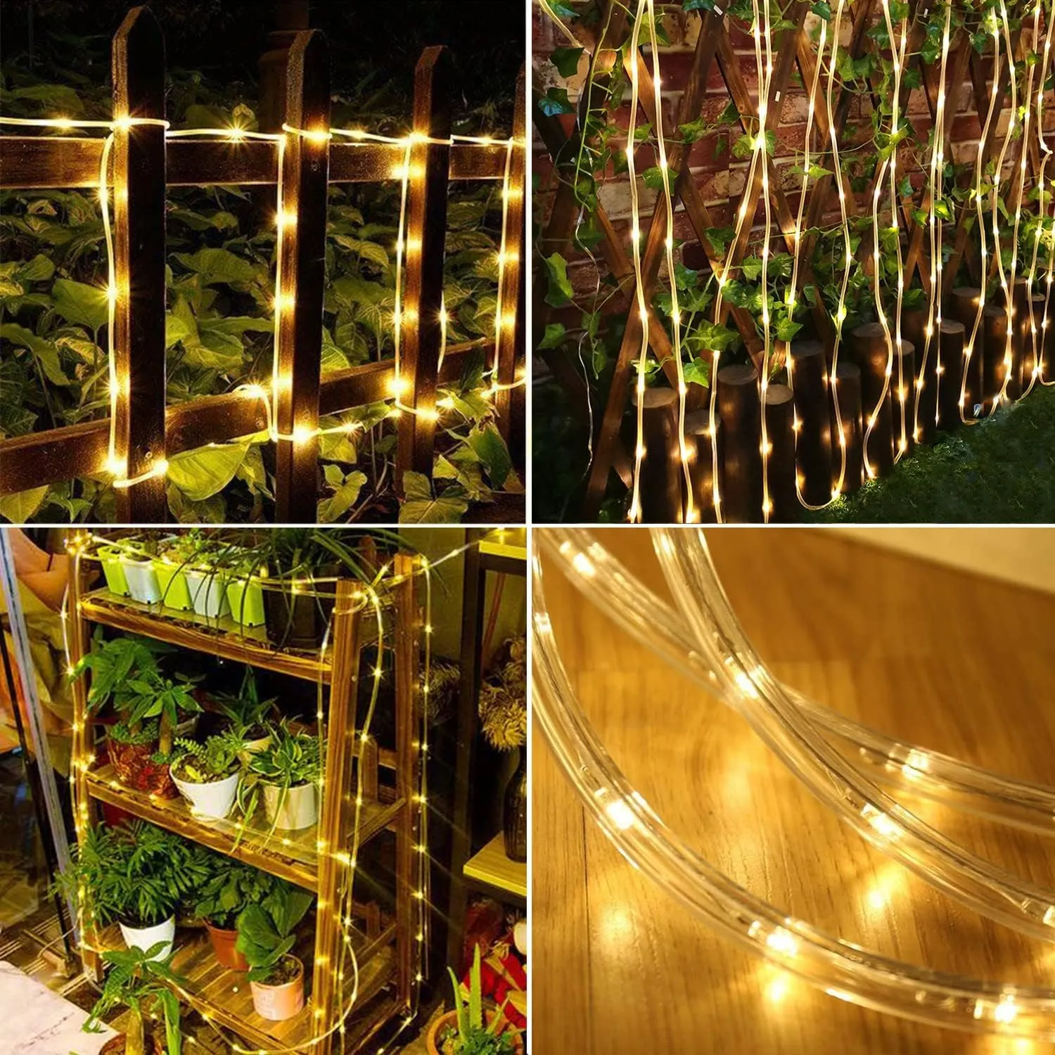 Solar Rope Light 2 Pack Waterproof IP65 39FT 100LEDs Outdoor LED ‎Solar Outdoor Lights for Party Garden Yard Home Wedding Christmas Halloween Holiday Tree Decoration Lighting