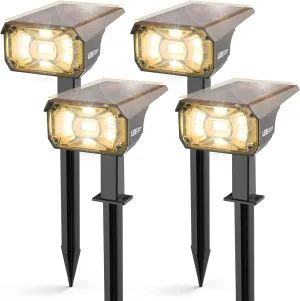Solar Spot Lights Outdoor Landscape Light, 40 LEDs Solar Landscape Spotlights Outdoor Waterproof Auto On/Off Garden Lights, Outdoor Solar Lights for Yard Palm Tree Driveway Patio Pool