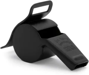 Solid Brass Glove-Grip Thunderer Whistle No 246/60.5 Matt Black Finish
