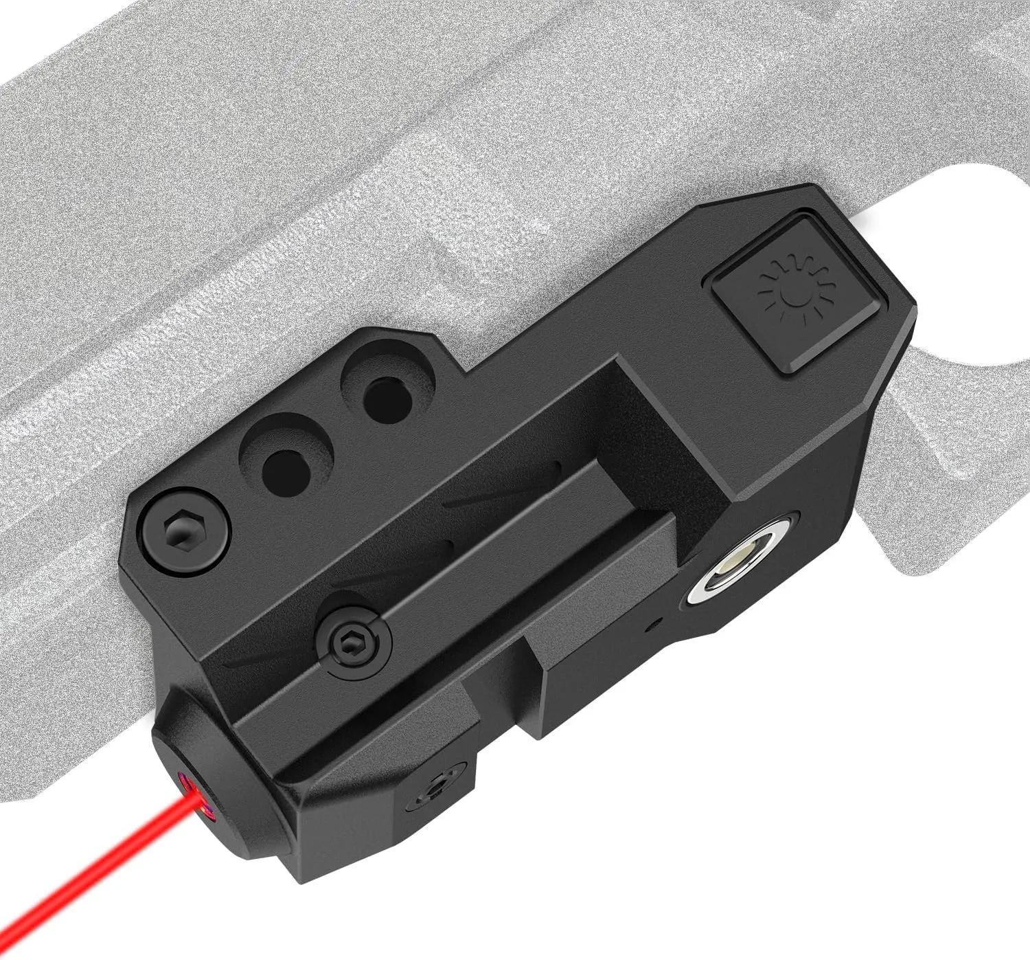 SOLOFISH Low Profile Beams for Guns, Magnetic Rechargeable Green Blue Red Beam for Pistol Handgun Rifle, Shockproof Green Dot Sight Compatible with Glock 17 19