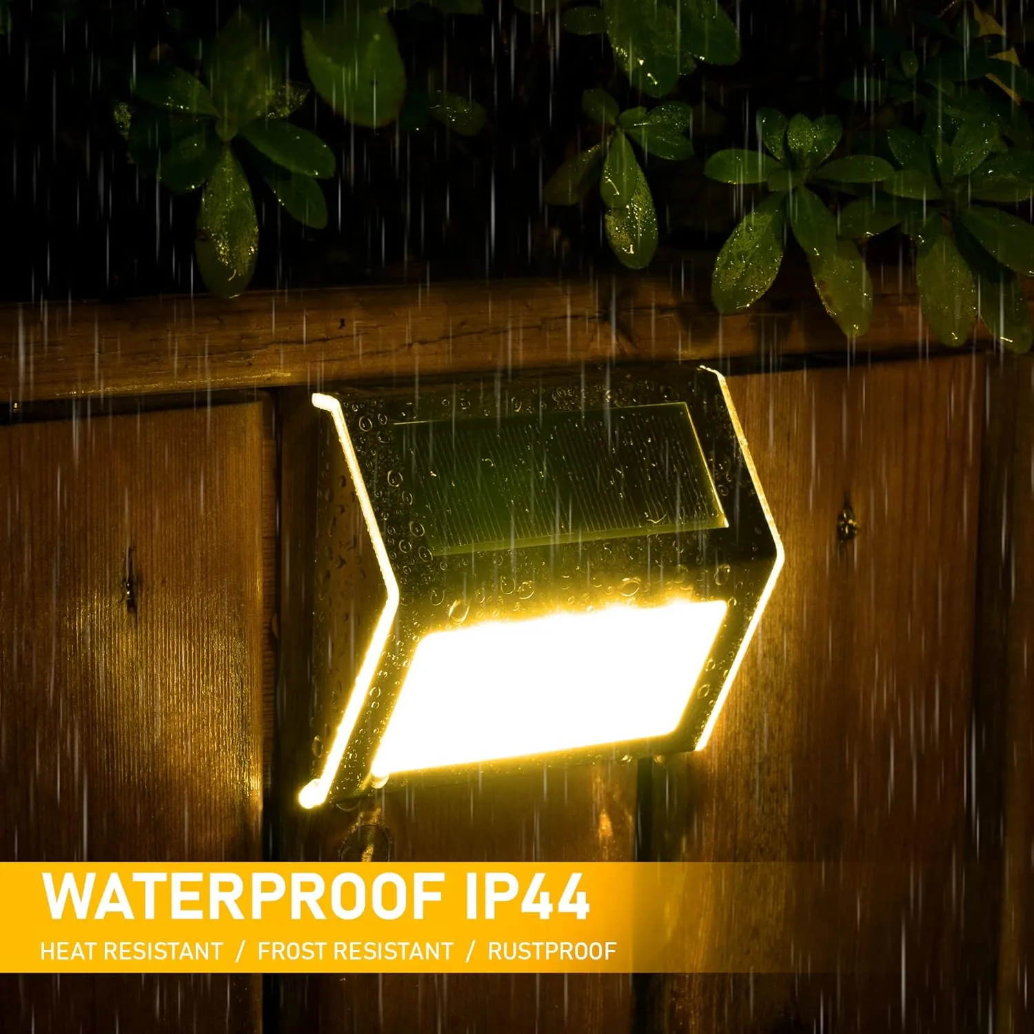 SOLPEX Solar Step Lights - 12 Pack Solar Powered Deck & Stairway Lights, Outdoor Fence Pathway Porch Garden (Warm White)