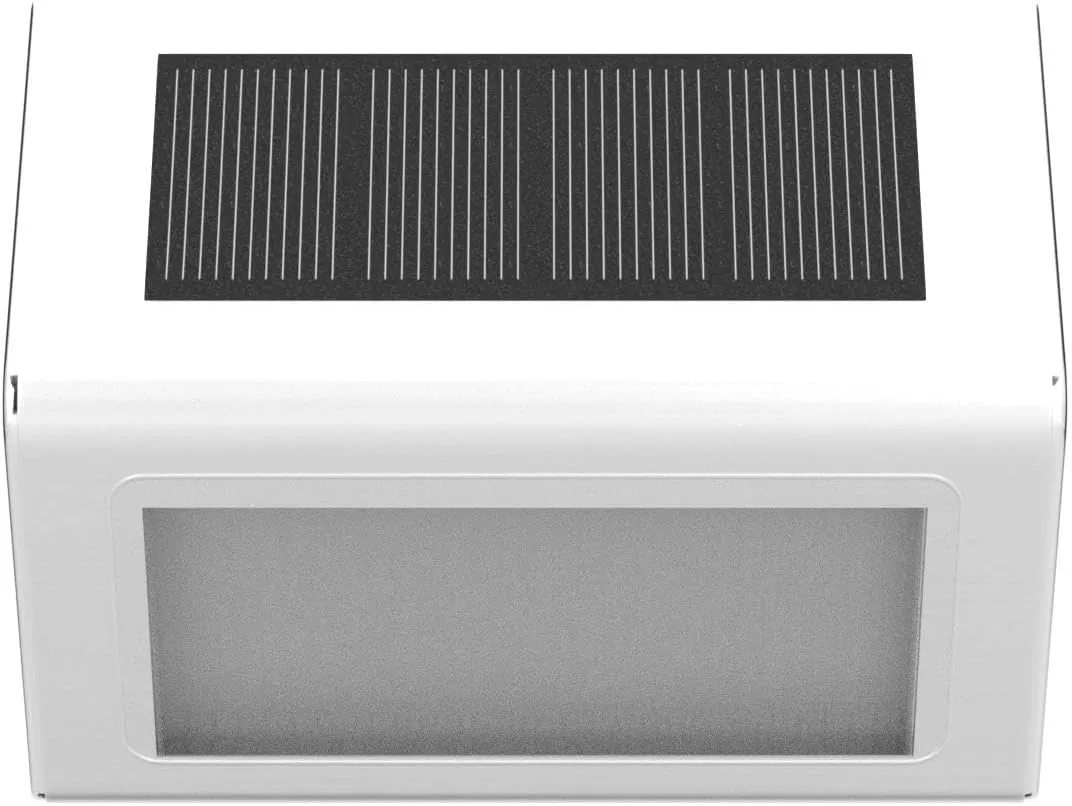 SOLPEX Solar Step Lights - 12 Pack Solar Powered Deck & Stairway Lights, Outdoor Fence Pathway Porch Garden (Warm White)