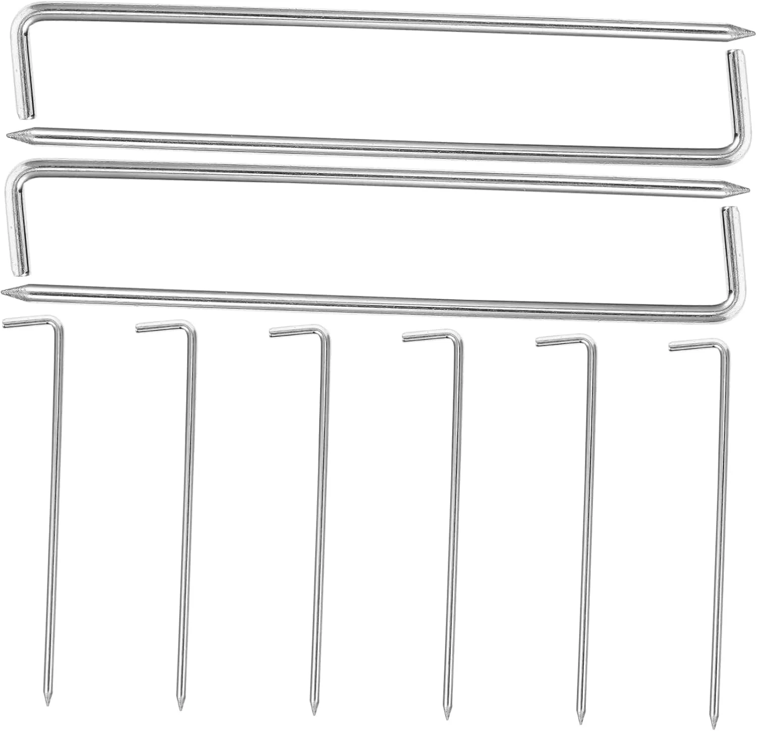 Sosoport Ultralight Tent Stakes 10pcs Aluminum Ground Nails Camping Tent Stakes Hard Ground Pegs for Tarp Tie Down