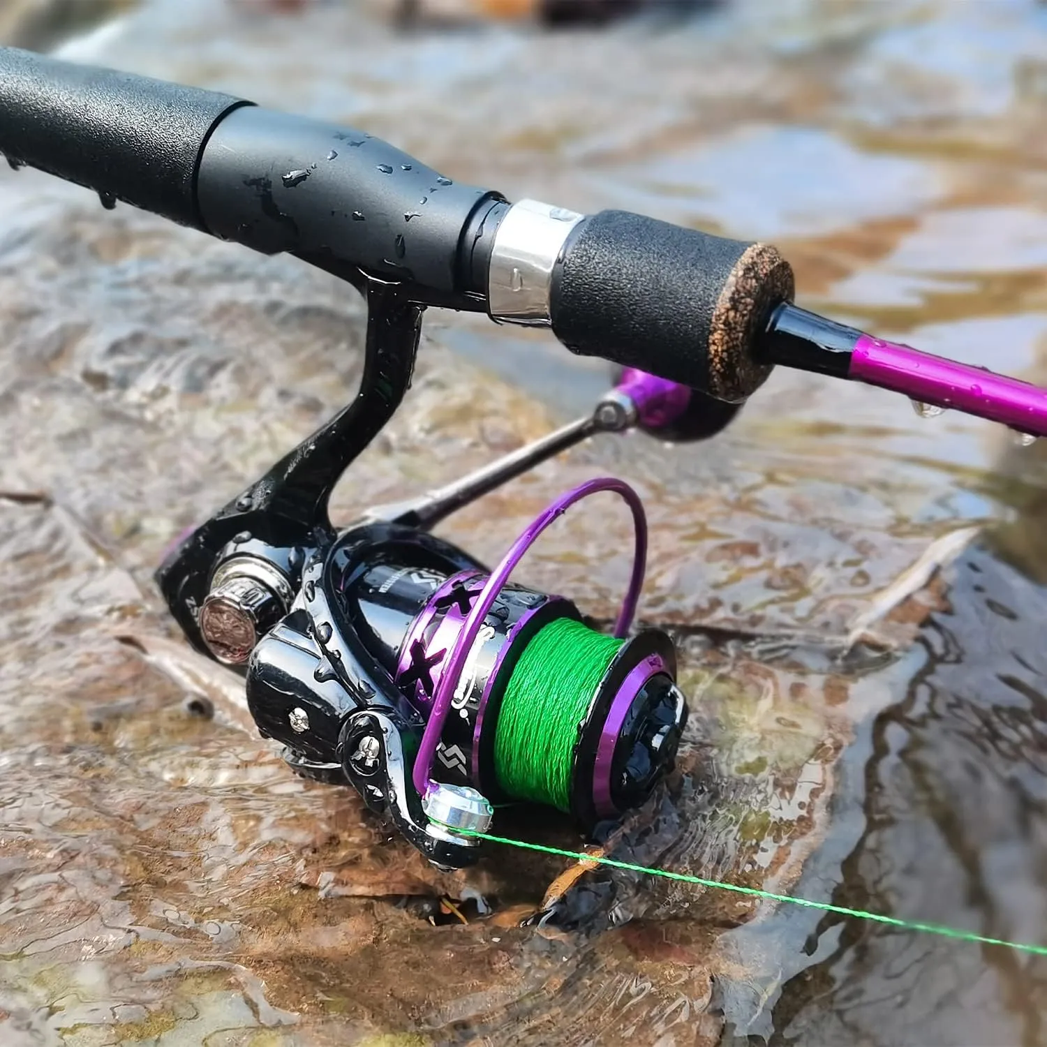 Sougayilang Fishing Rod and Reel Combo, Stainless Steel Guides Fishing Pole with Spinning Reel Combo for Saltwater and Freshwater