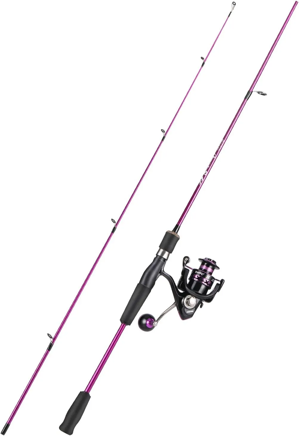 Sougayilang Fishing Rod and Reel Combo, Stainless Steel Guides Fishing Pole with Spinning Reel Combo for Saltwater and Freshwater