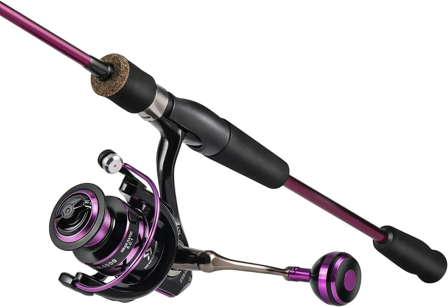 Sougayilang Fishing Rod and Reel Combo, Stainless Steel Guides Fishing Pole with Spinning Reel Combo for Saltwater and Freshwater