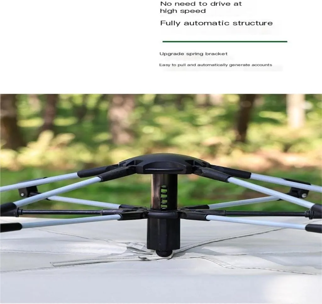 Spacious and Lightweight Outdoor Camping Tent Semi-Automatic Outdoor Tent Installation-Free Portable Folding Double-Layer Camping Tent Outdoor Tent