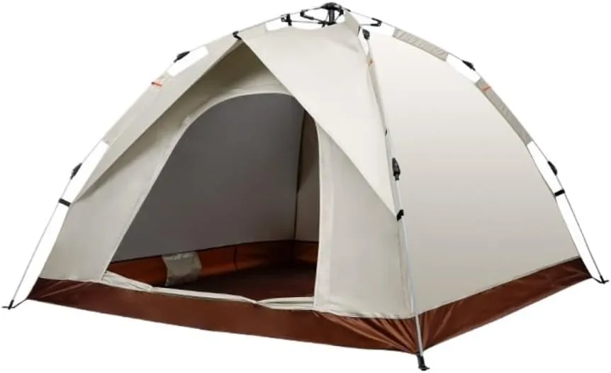 Spacious and Lightweight Outdoor Camping Tent Semi-Automatic Outdoor Tent Installation-Free Portable Folding Double-Layer Camping Tent Outdoor Tent