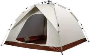 Spacious and Lightweight Outdoor Camping Tent Semi-Automatic Outdoor Tent Installation-Free Portable Folding Double-Layer Camping Tent Outdoor Tent