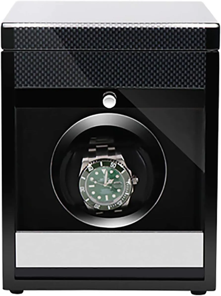 Spinner Winding Box Watch Winders - Wooden Watch Storage Case Smart Watches Winder with LED Light Mechanical Watch Automatic Shaker with Access Control Watch Winding Box
