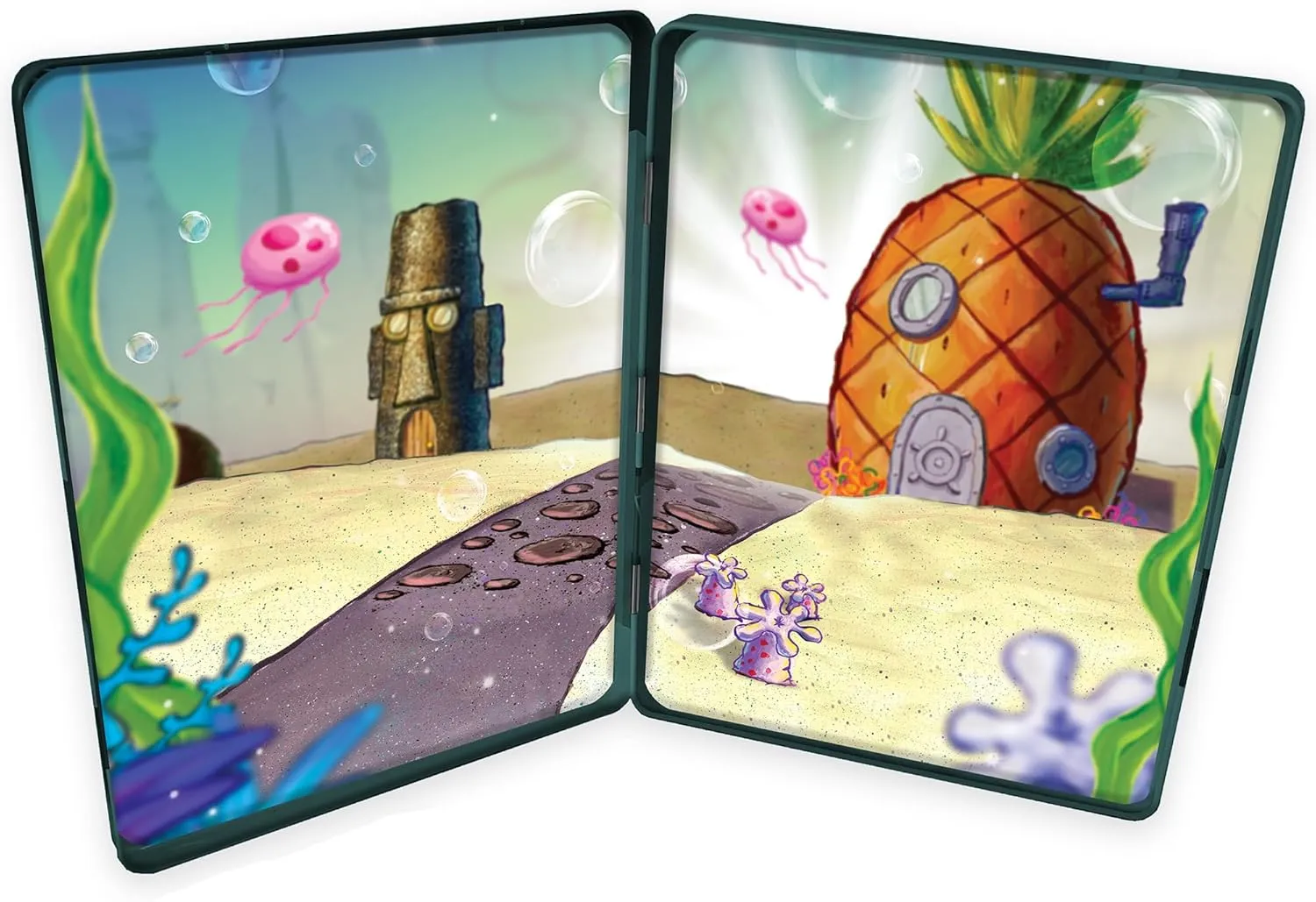 Spongebob Squarepants - Magnetic Creations Tin - Dress Up Play Set - Includes 2 Sheets of Mix & Match Dress Up Magnets with Storage Tin. Great Travel Activity for Kids and Toddlers!