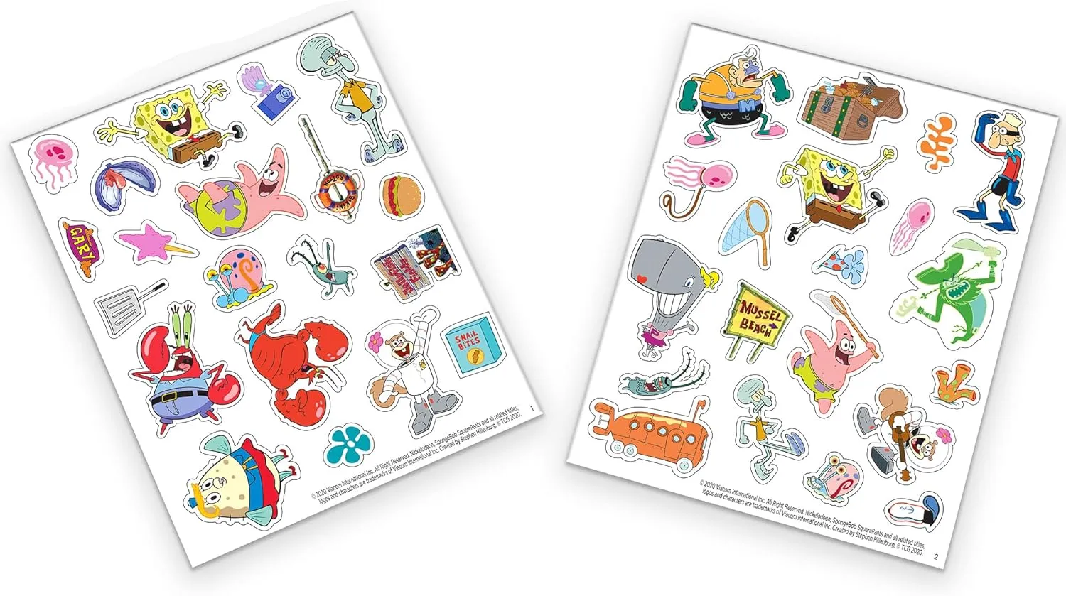 Spongebob Squarepants - Magnetic Creations Tin - Dress Up Play Set - Includes 2 Sheets of Mix & Match Dress Up Magnets with Storage Tin. Great Travel Activity for Kids and Toddlers!
