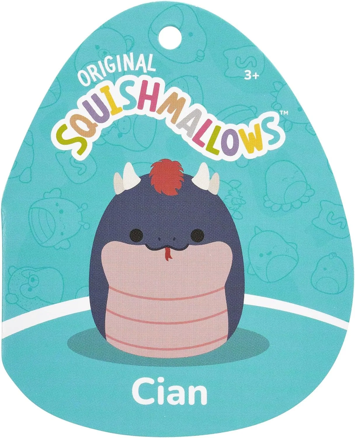 Squishmallows Cian Le Reptile Navy Blue Original 30 cm