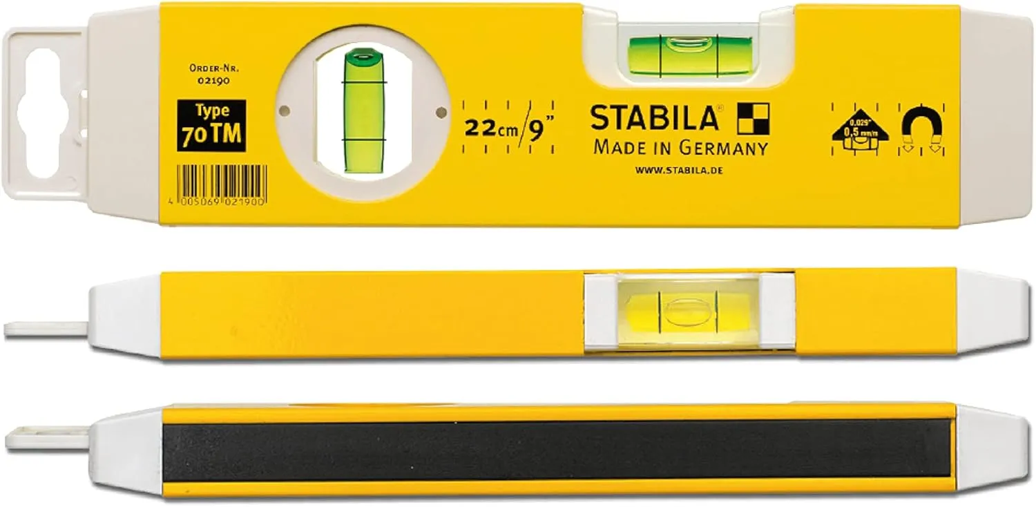 Stabila 70tm Torpedo Level 25cm Magnetic Base