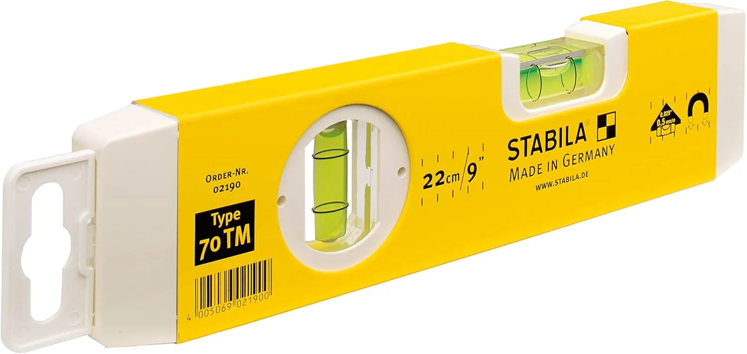 Stabila 70tm Torpedo Level 25cm Magnetic Base