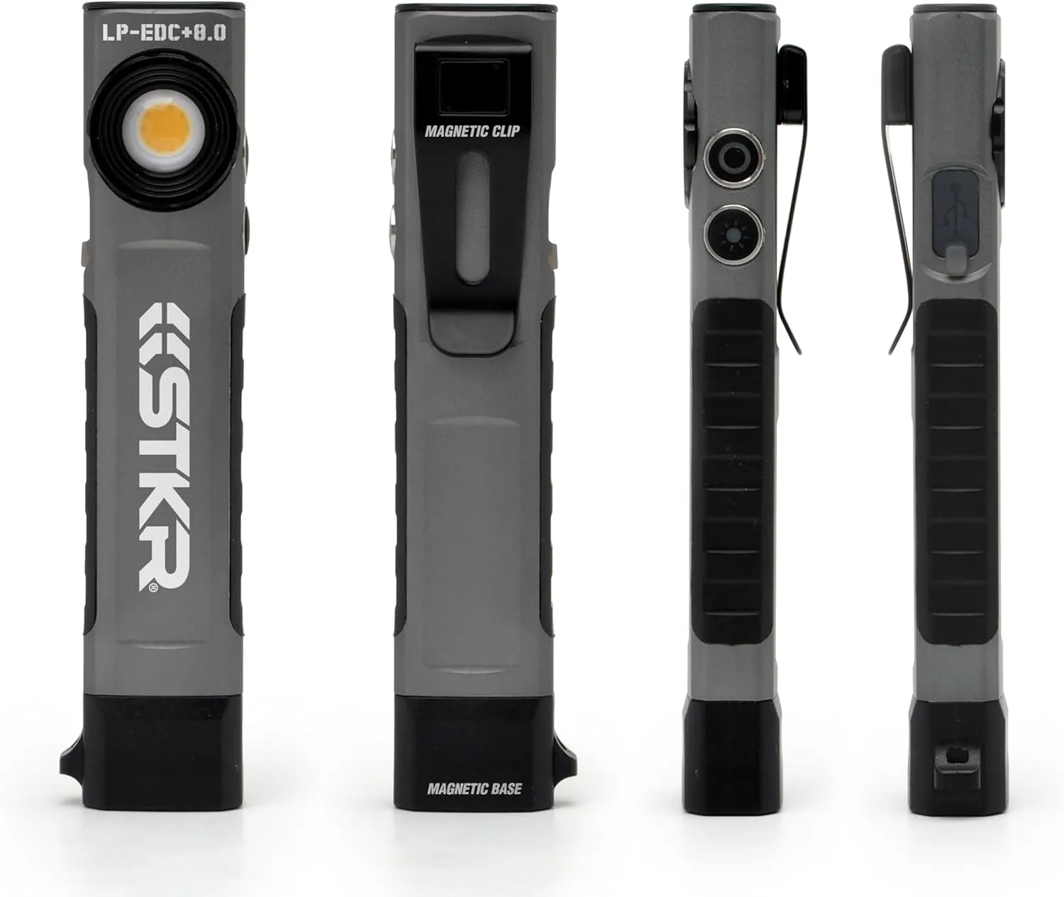 STKR Concepts LP-EDC 8.0  Low Profile Spotlight   Flood Flashlight - 800 lumens