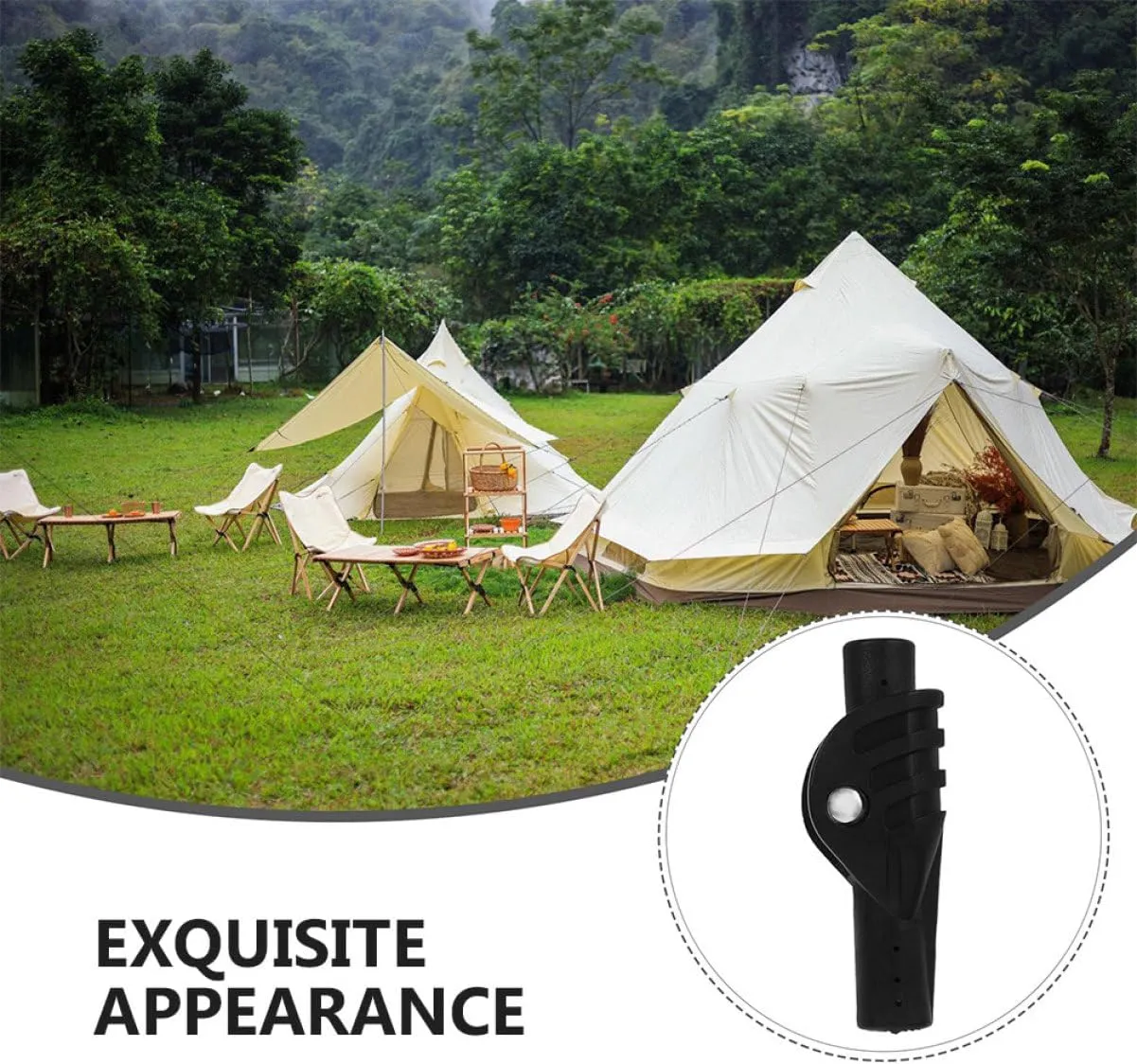 Sturdy Tent Rod Support Adapters Tent Reing Replacement Tent Folding Joints