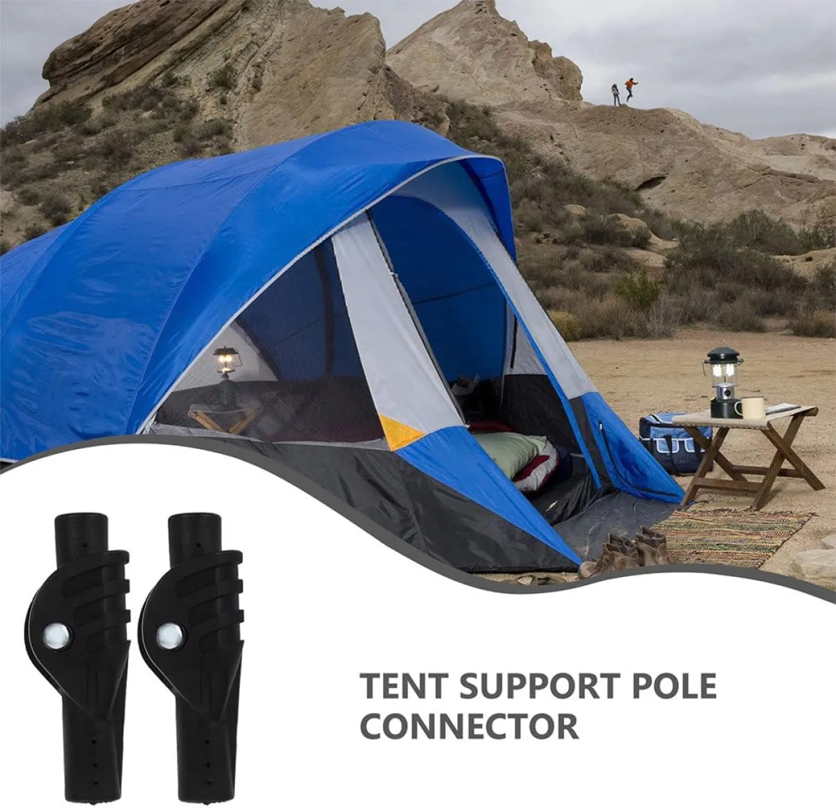 Sturdy Tent Rod Support Adapters Tent Reing Replacement Tent Folding Joints