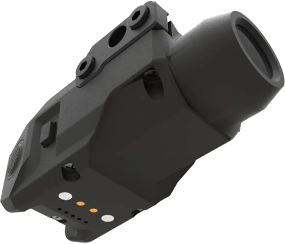 Sub Compact Tactical Rail Mount LED High Lumen Flashlight Light with Strobe for Pistol Handgun, Built-in USB Magnetic Touch Rechargeable Battery Accessory Remaining Display
