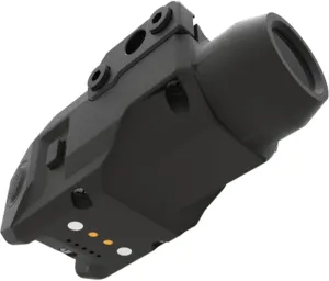 Sub Compact Tactical Rail Mount LED High Lumen Flashlight Light with Strobe for Pistol Handgun, Built-in USB Magnetic Touch Rechargeable Battery Accessory Remaining Display