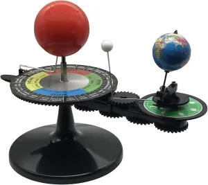 Sun Earth Moon Orbital Model with Light, Kids Solar System Model Astronomical Science Educational Kits