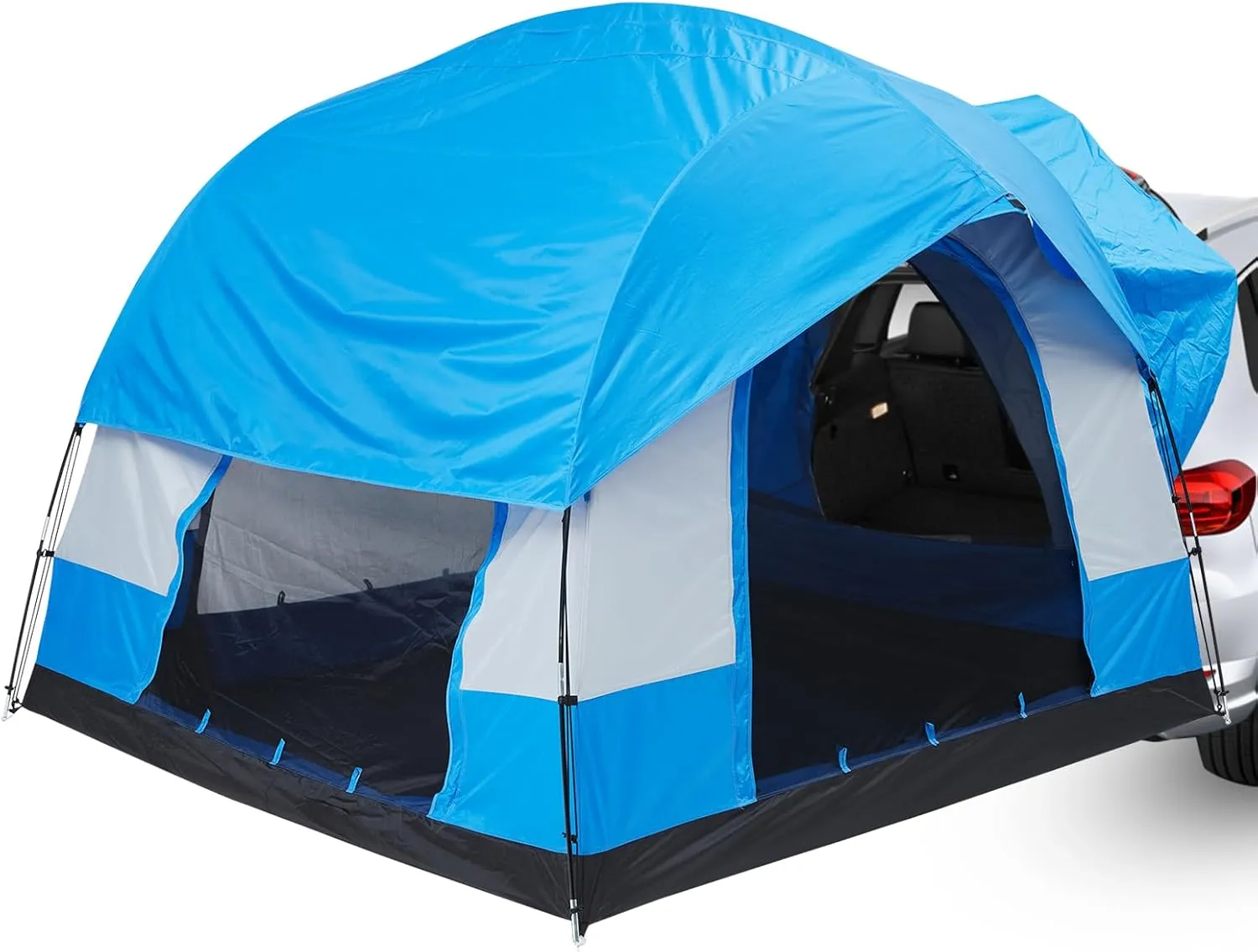 SUV Tent with Rain Layer and Carry Bag - Waterproof Double Layer Design, Accommodates 5-8 Persons, Includes Rainfly and Storage Bag, 8FT L x 8FT W x 7.2FT H