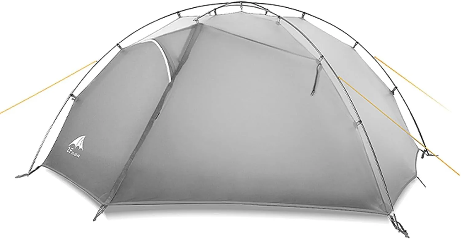 Tai Chi 2 Ultralight Tent, Bivvy Ground Tent for 2 Person Rainproof Windproof 3/4 Camping Tents Season for Outdoor, Camping, Trekking, Kayaking, Climbing, Hiking, Fishing, Hunting