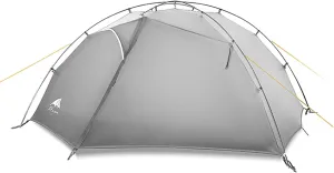 Tai Chi 2 Ultralight Tent, Bivvy Ground Tent for 2 Person Rainproof Windproof 3/4 Camping Tents Season for Outdoor, Camping, Trekking, Kayaking, Climbing, Hiking, Fishing, Hunting