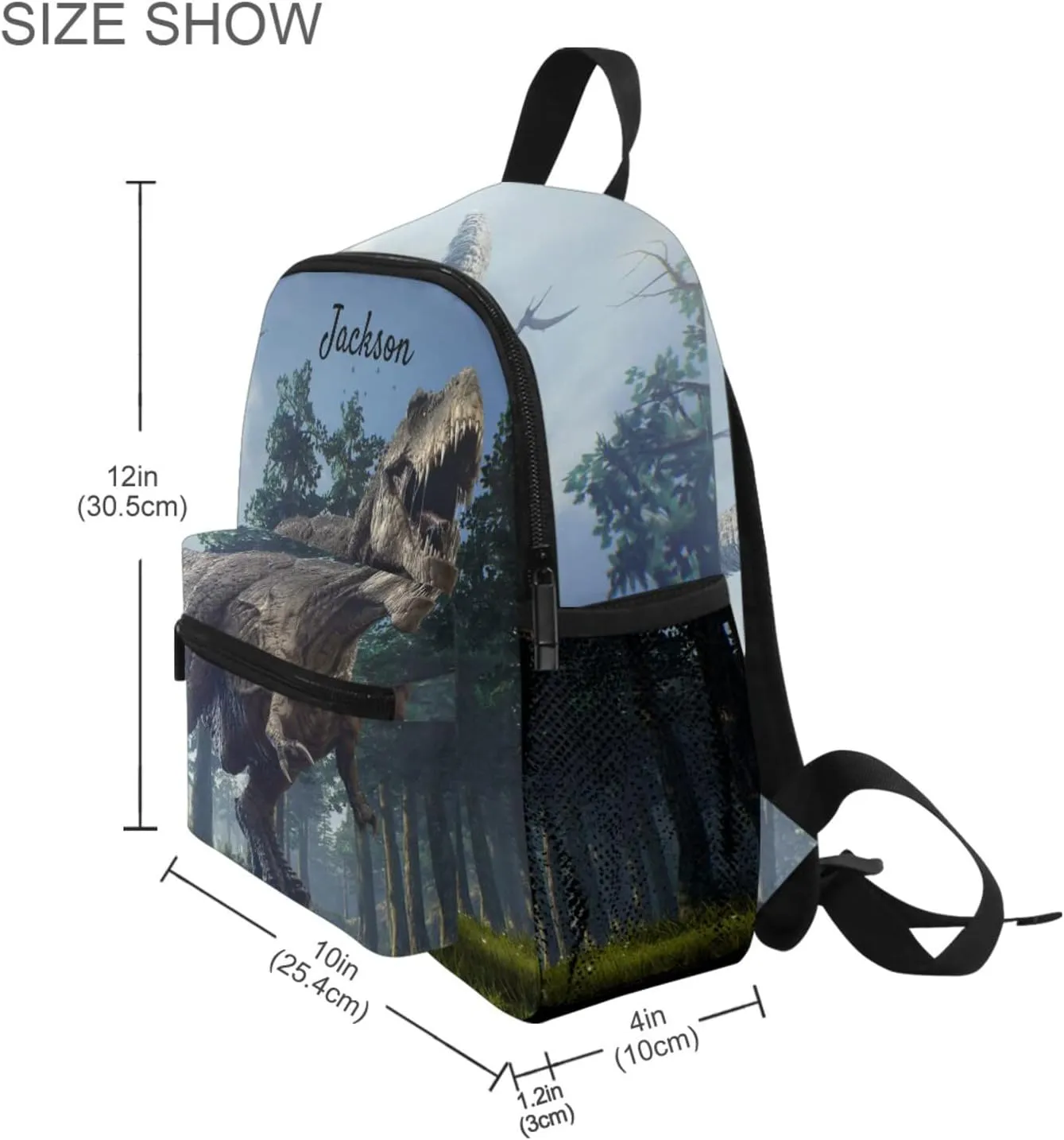 Tarity Custom Dinosaur Kids Toddler Backpack for Boys School Bag Cute Travel Backpack Bookbags For Preschool Kindergarten